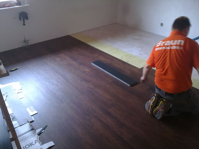 Laminatverlegung